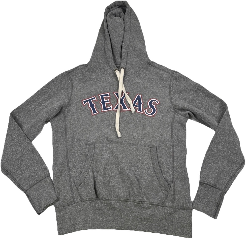 Tailgate Texas Rangers Hoodie Men's S Gray Pullover Fleece Sweatshirt